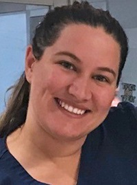 Lauren Schlegel, BSN, RN, a clinical nurse 2 in the TSICU at PPMC, received the 2021 Rosalyn J. Watts Award for Community-Patient-Family Relationships
